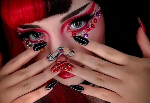 Manucure japonaise: dessins d'ongles de style anime
