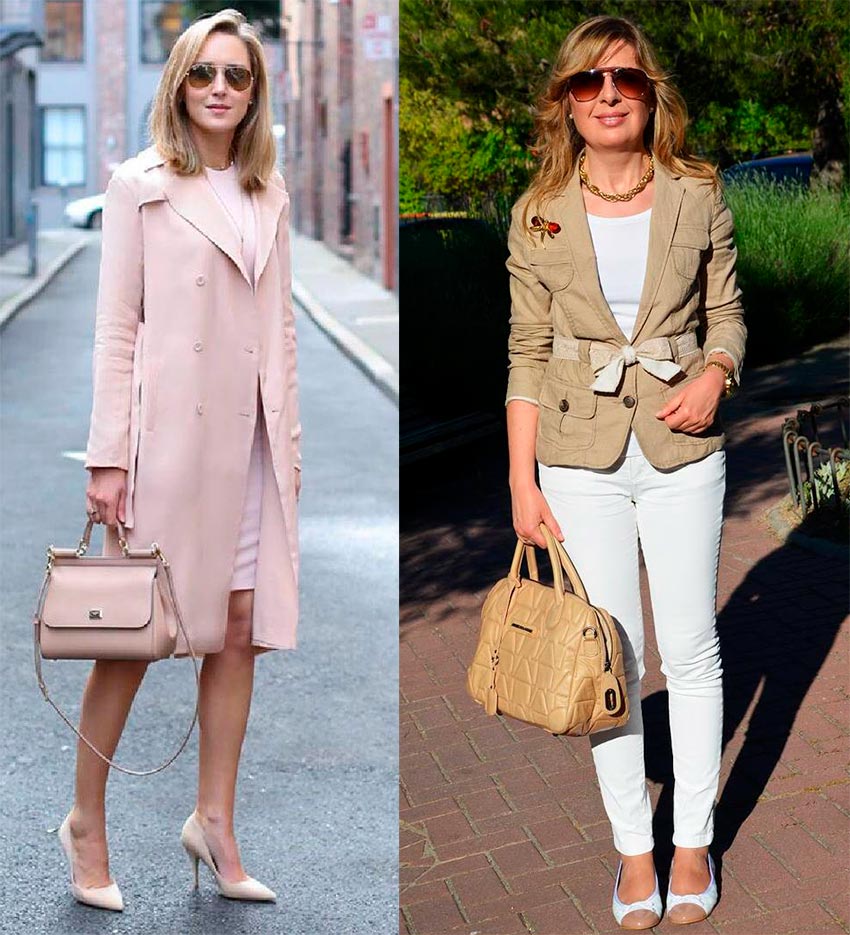 Vêtements de couleur claire