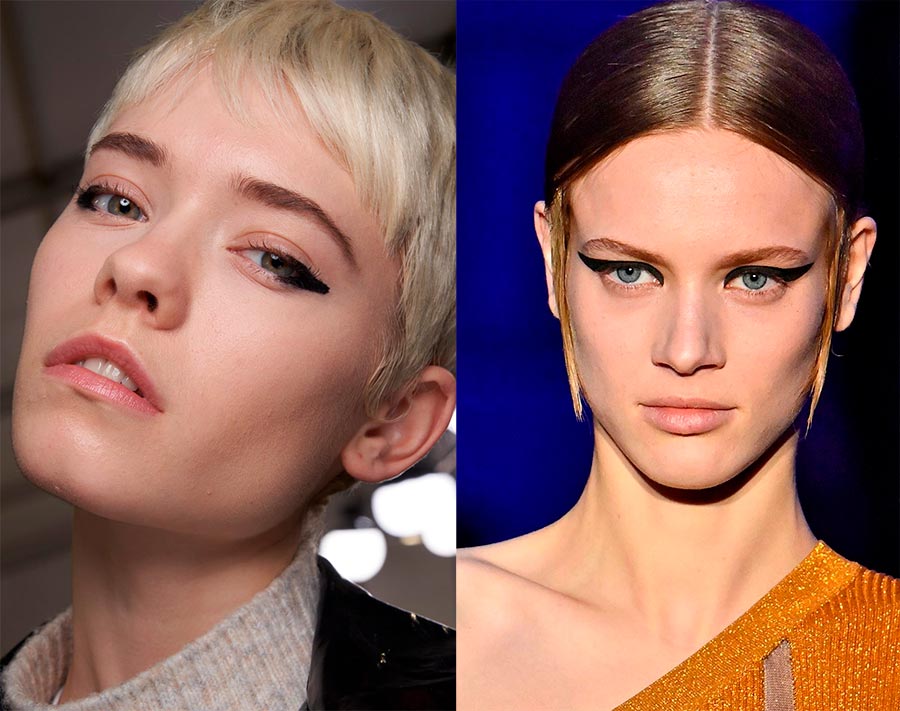 Maquillage flèches larges