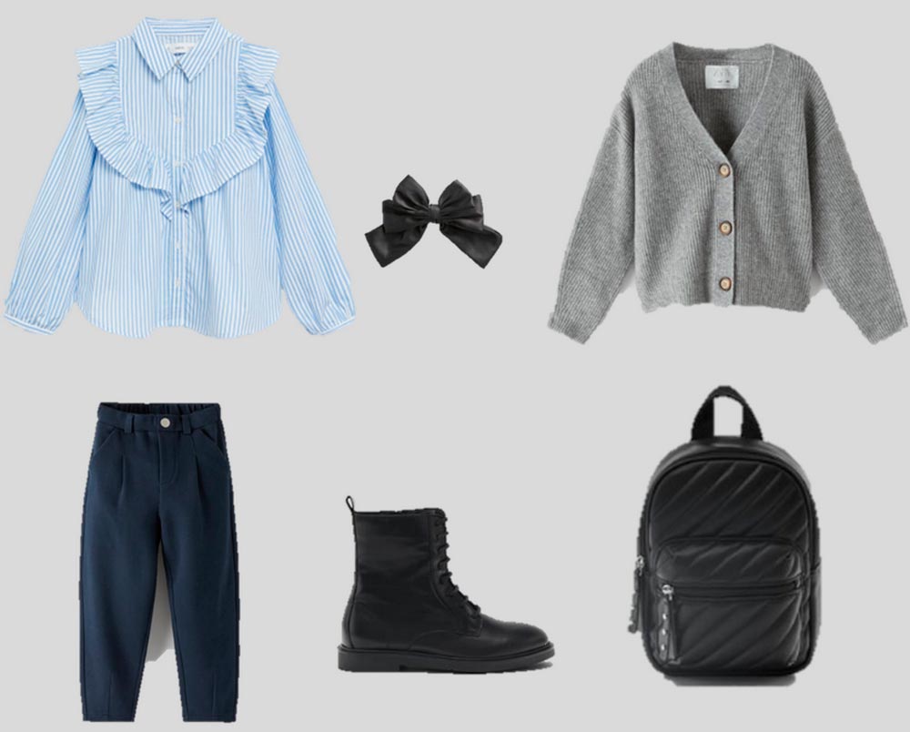 garde-robe d'école pour les filles