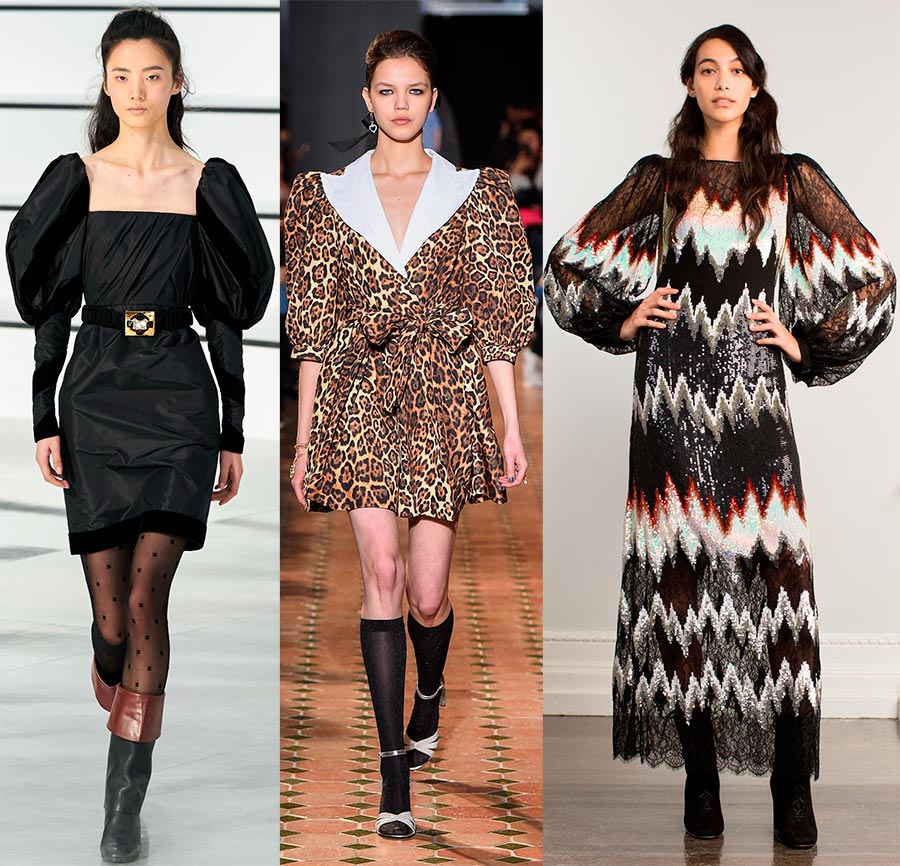 Robes à manches bouffantes