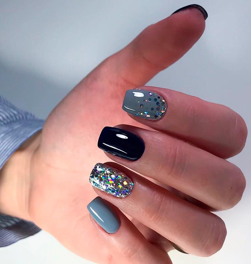 Ongles À Paillettes