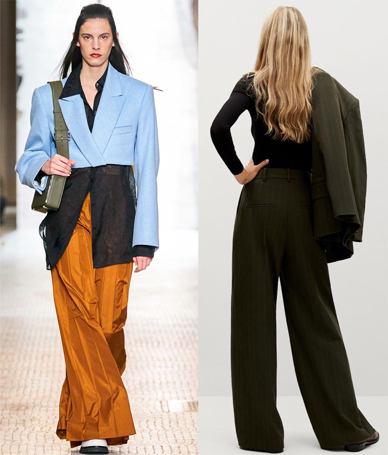 Pantalon large pour femme