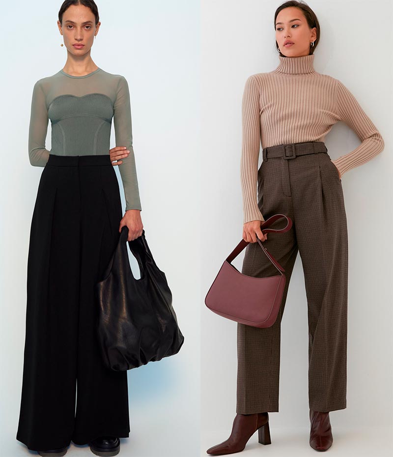 Pantalon large pour femme