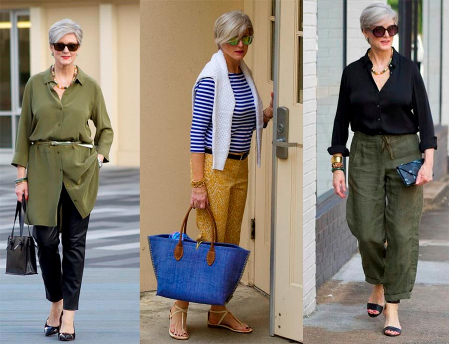 Cheveux gris et style