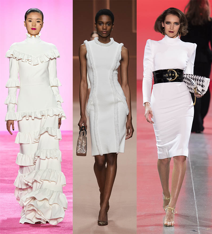 Robe blanche pour le nouvel an