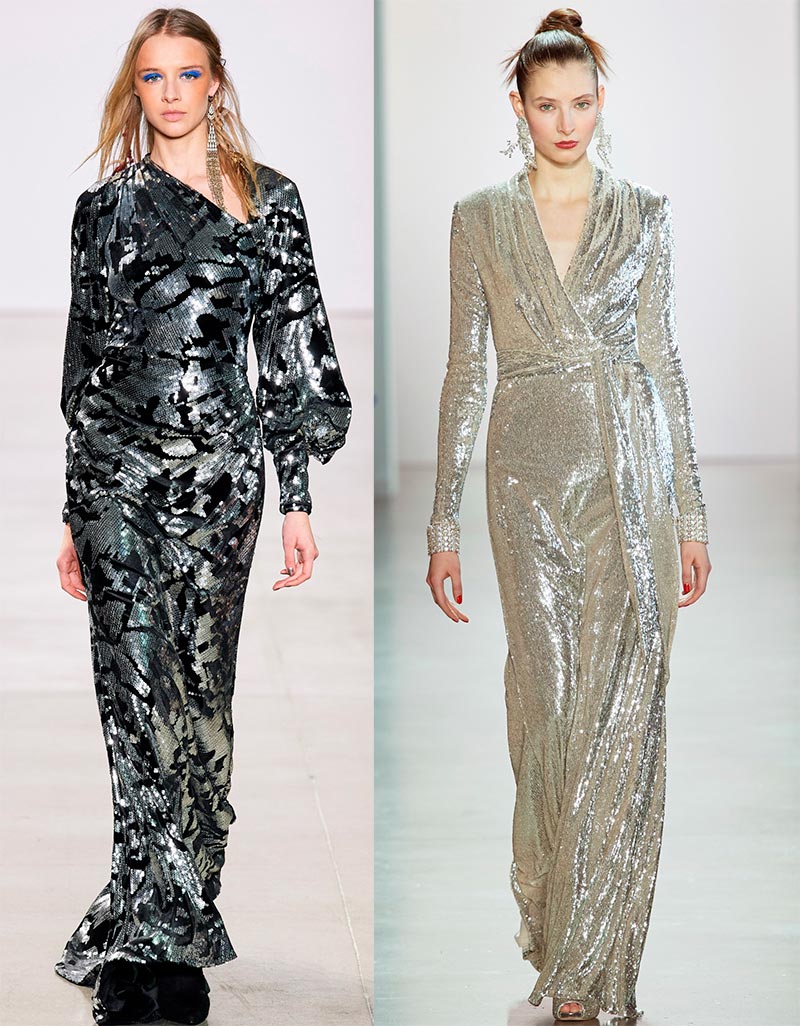 Robes de soirée scintillantes