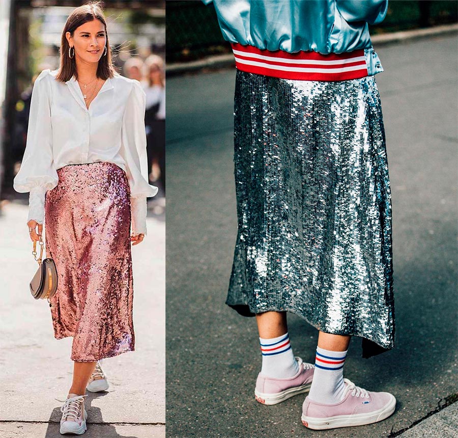Les paillettes dans les looks de tous les jours