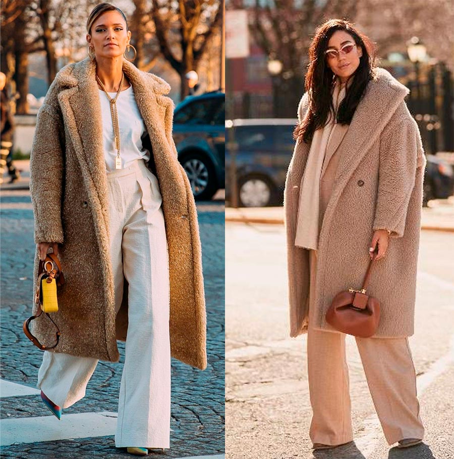 Combinaison avec un manteau de fourrure