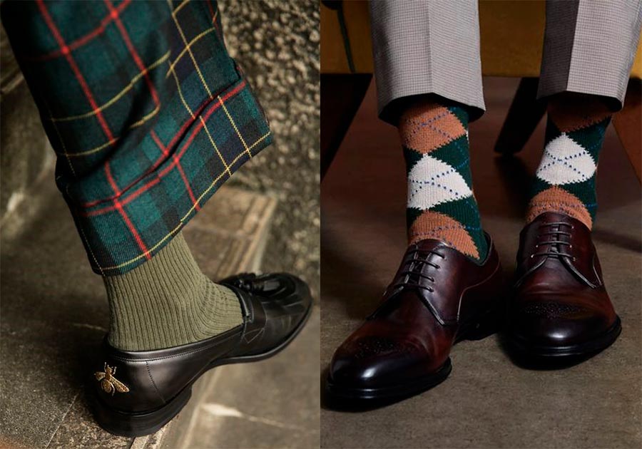 Choisir des chaussettes pour un costume