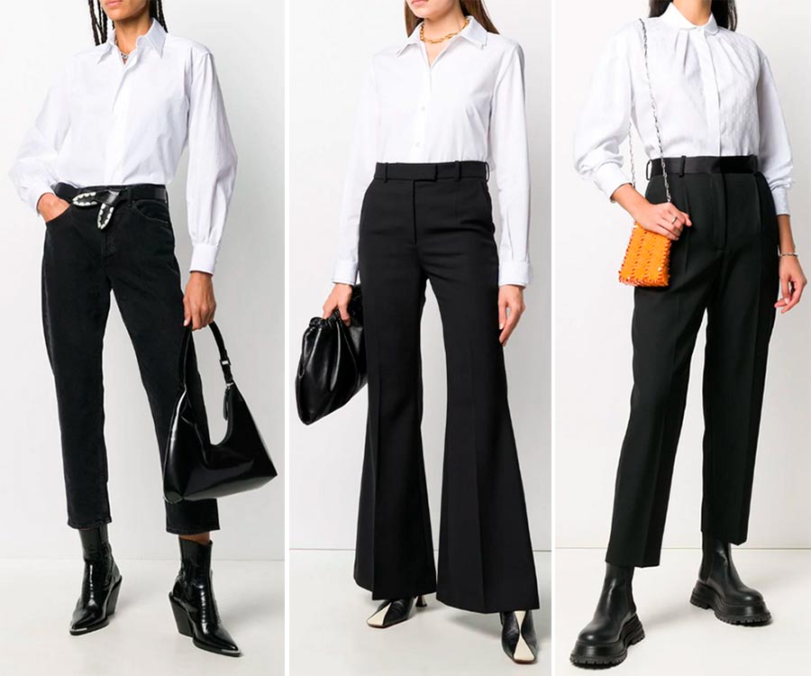 Chemisier avec pantalon