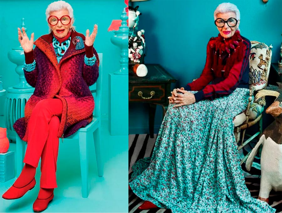Le style vestimentaire d'Iris Apfel