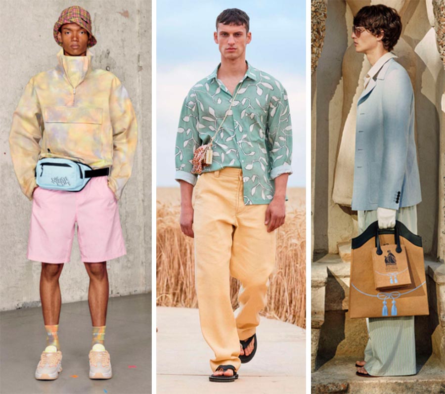 Nuances de vêtements pour hommes