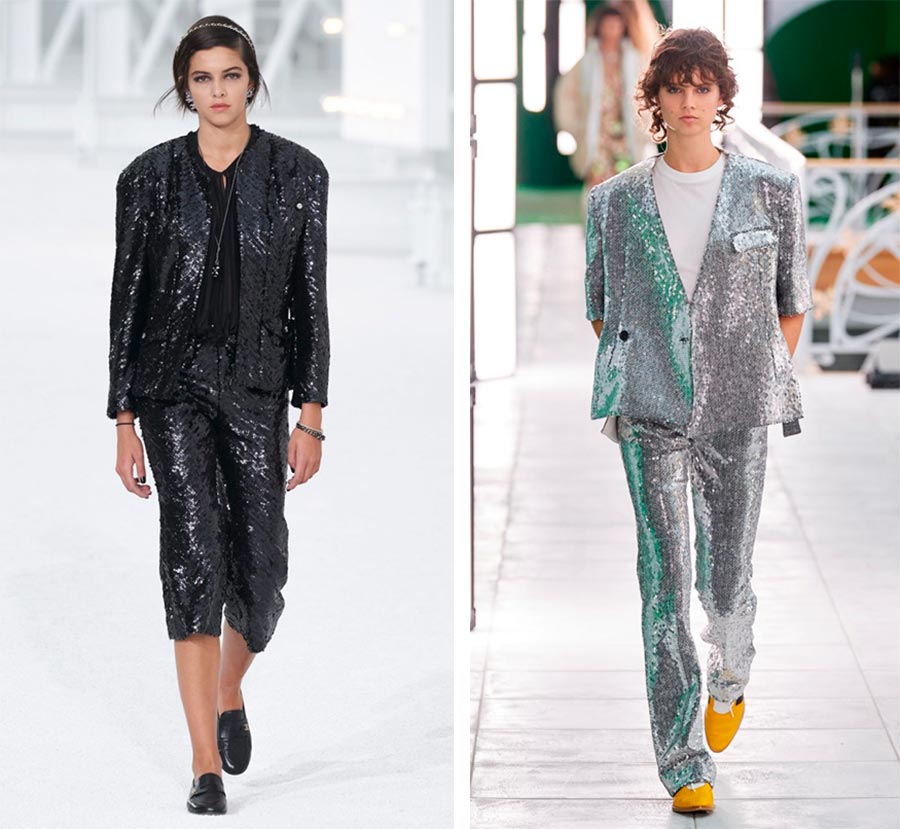 Costumes de soirée scintillants