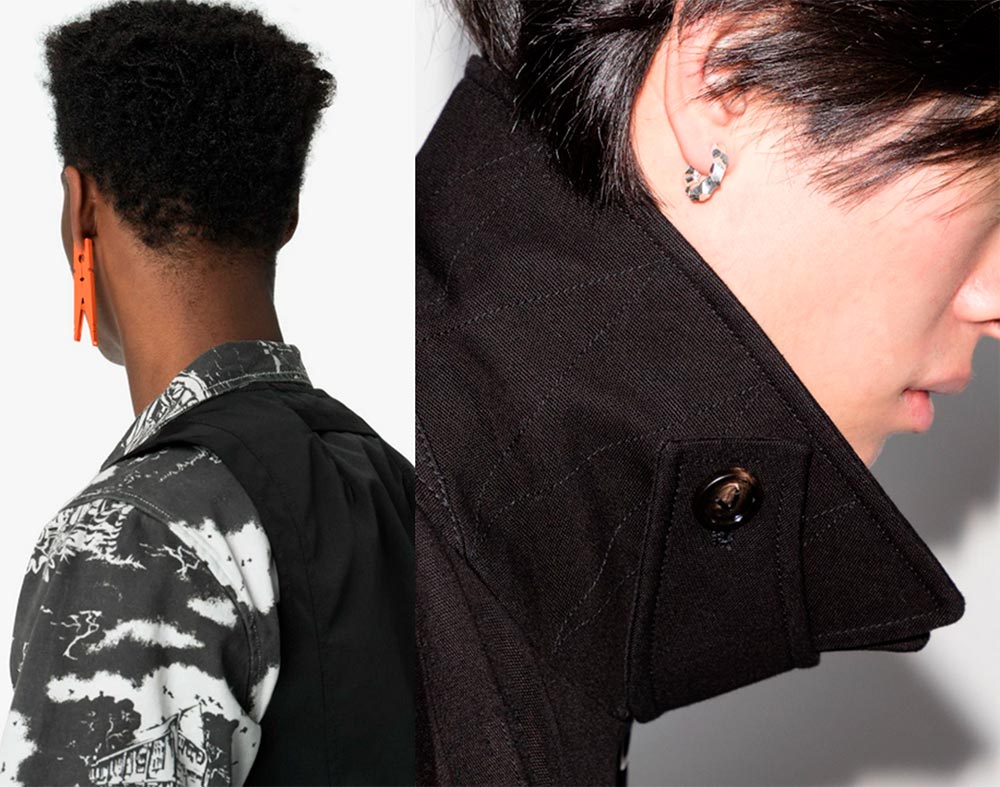 Boucles d'oreilles pour hommes