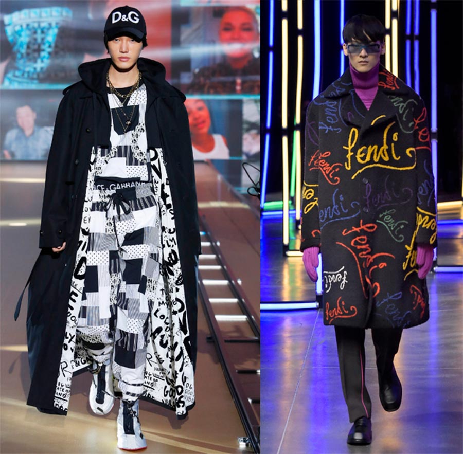 Graffiti dans les vêtements