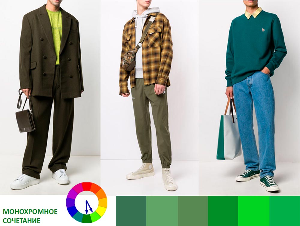 Combinaison monochrome de nuances