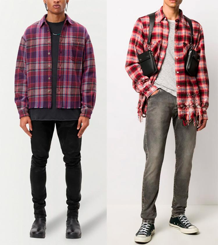 Chemises à carreaux