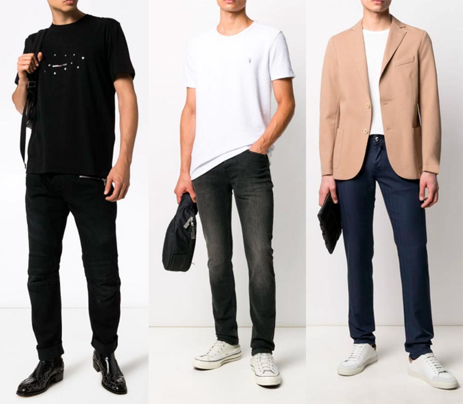 Jeans dans la garde-robe des hommes