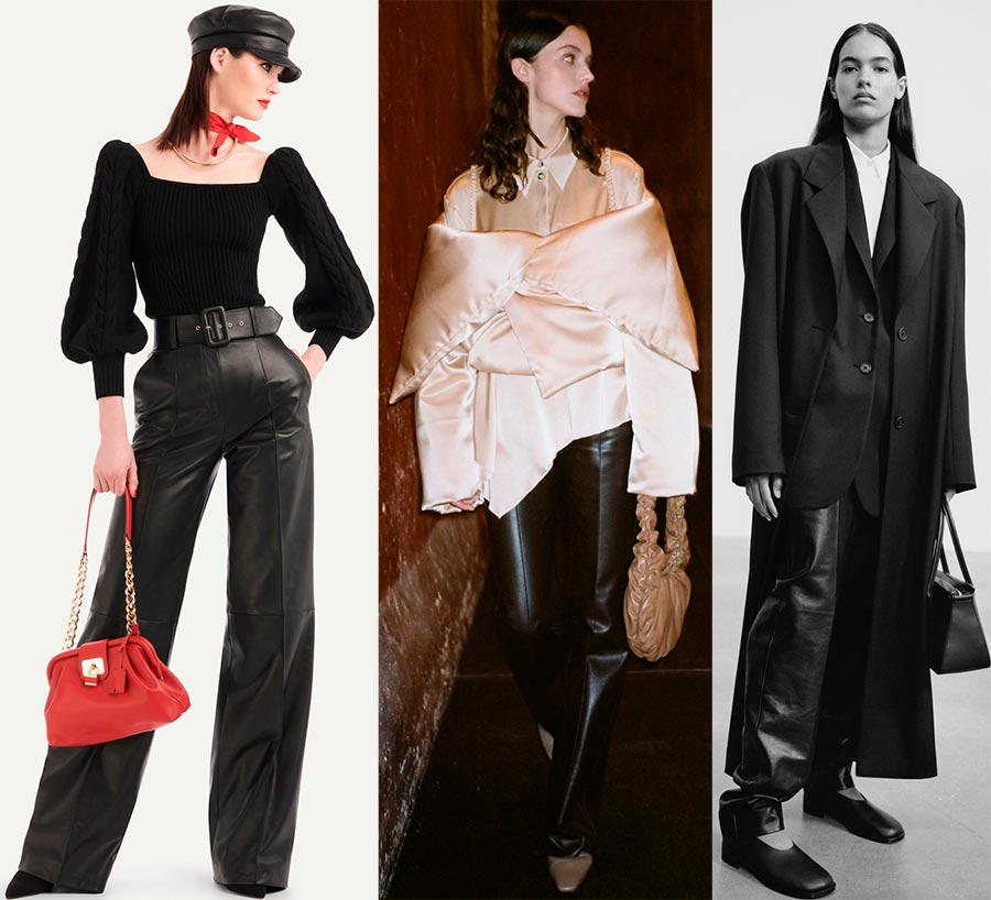 Pantalons en cuir pour femmes