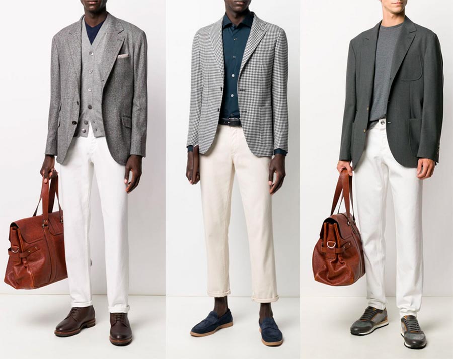 Look veste et jean blanc