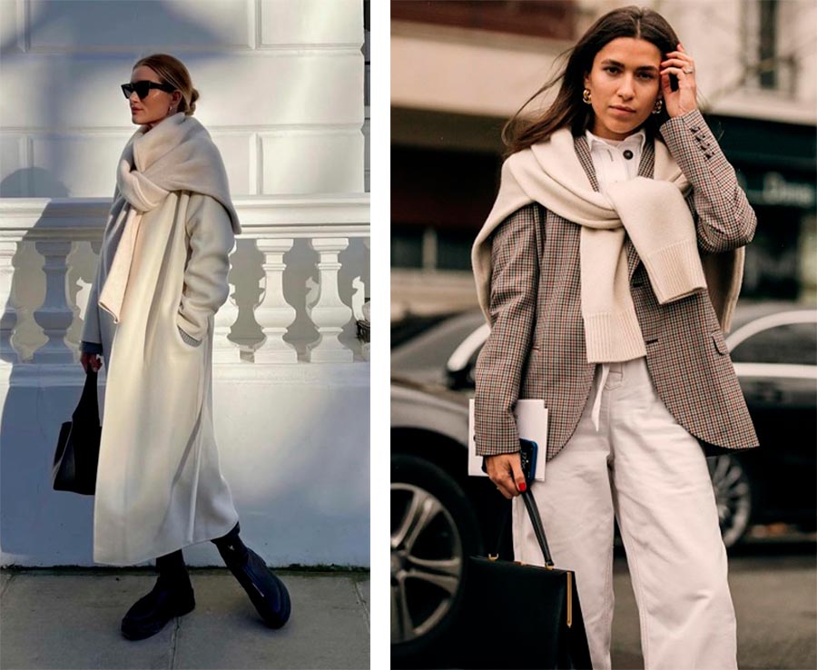 Pull au lieu d'une écharpe