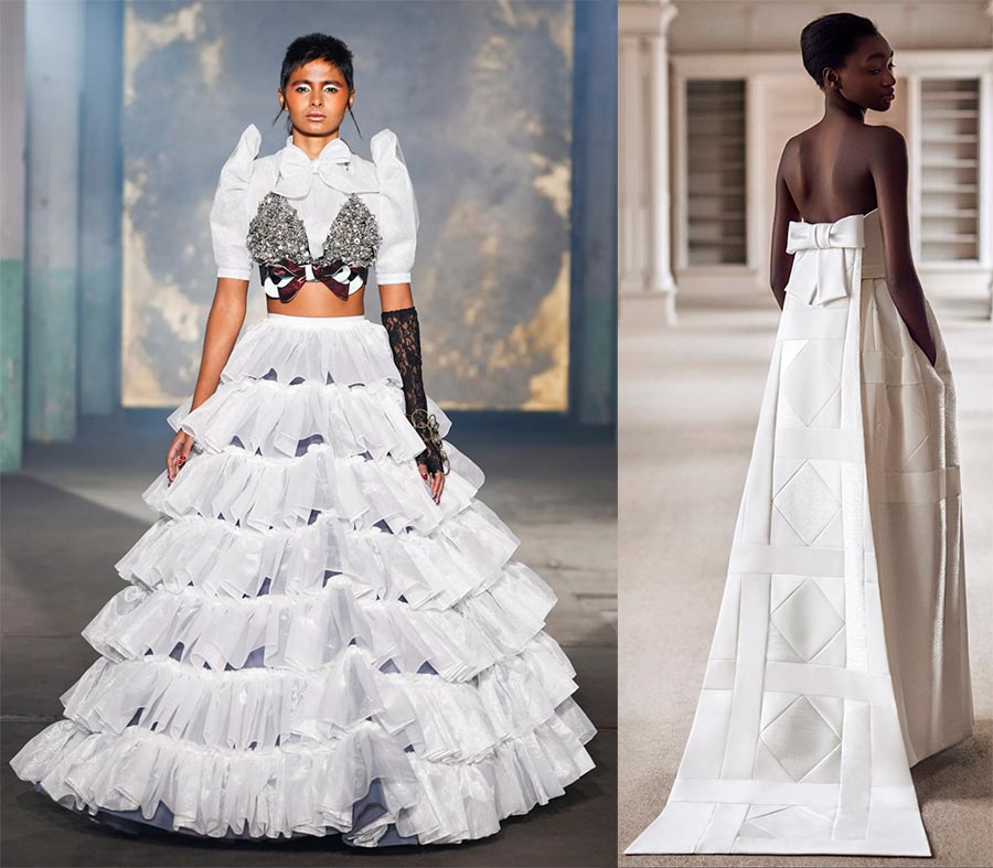 Robes de mariée avec noeud