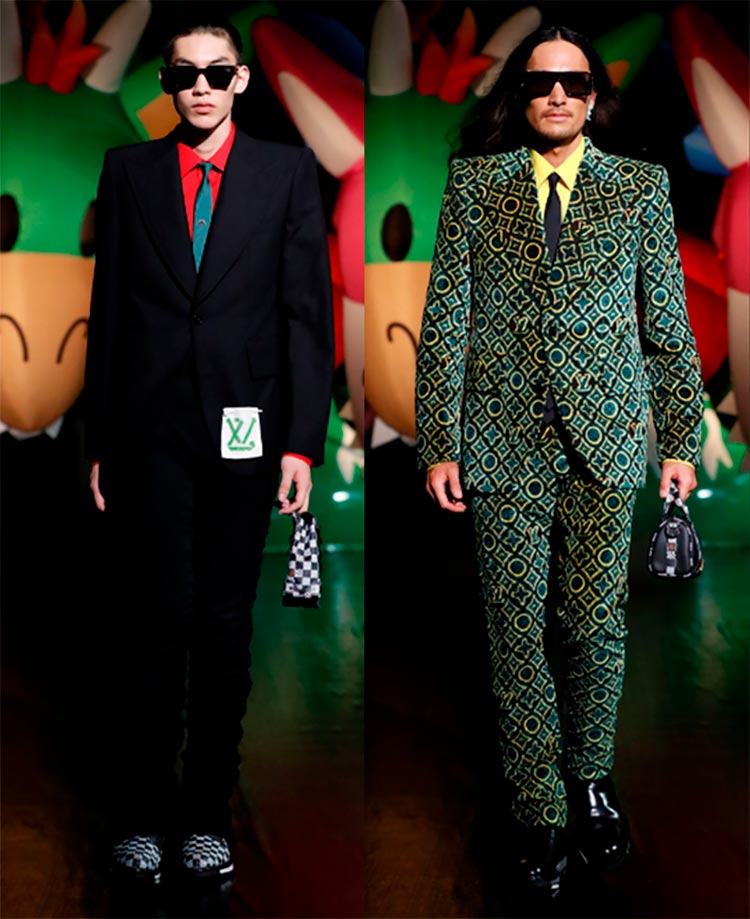 Costumes Louis Vuitton élégants