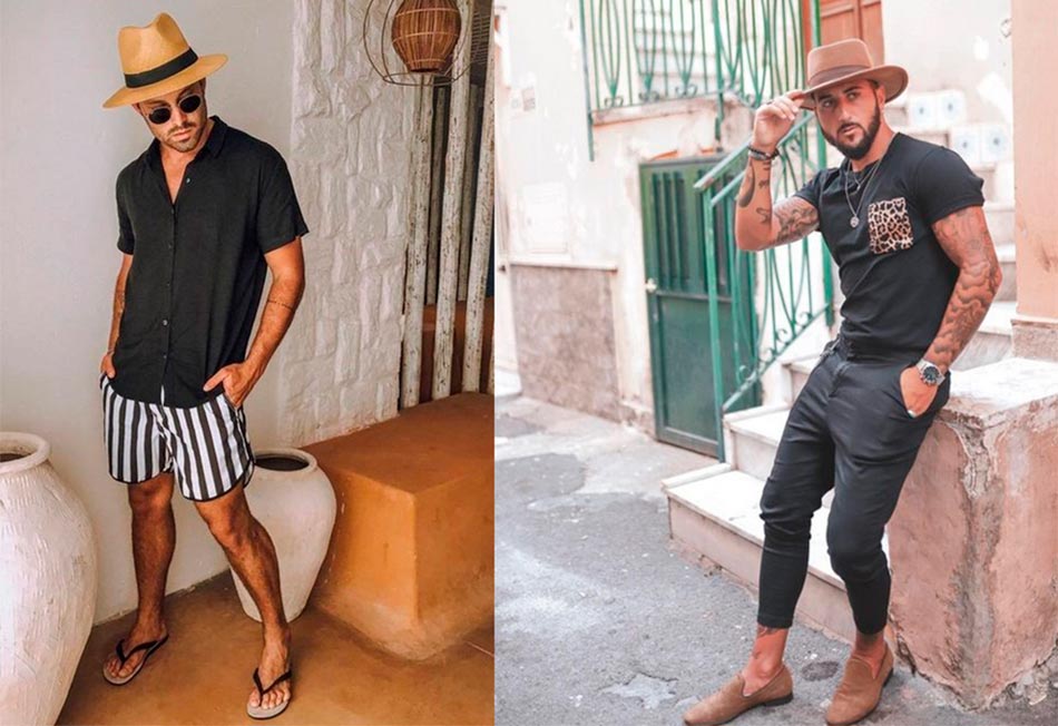 Images masculines en vacances