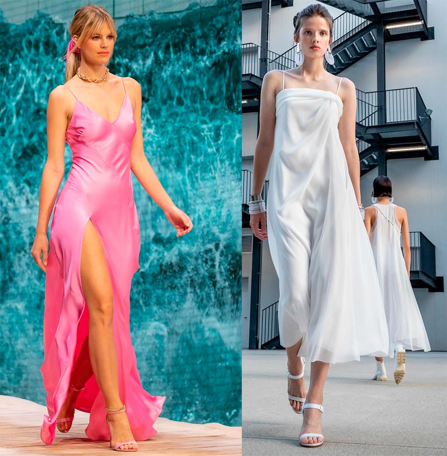 Robes de soirée à bretelles