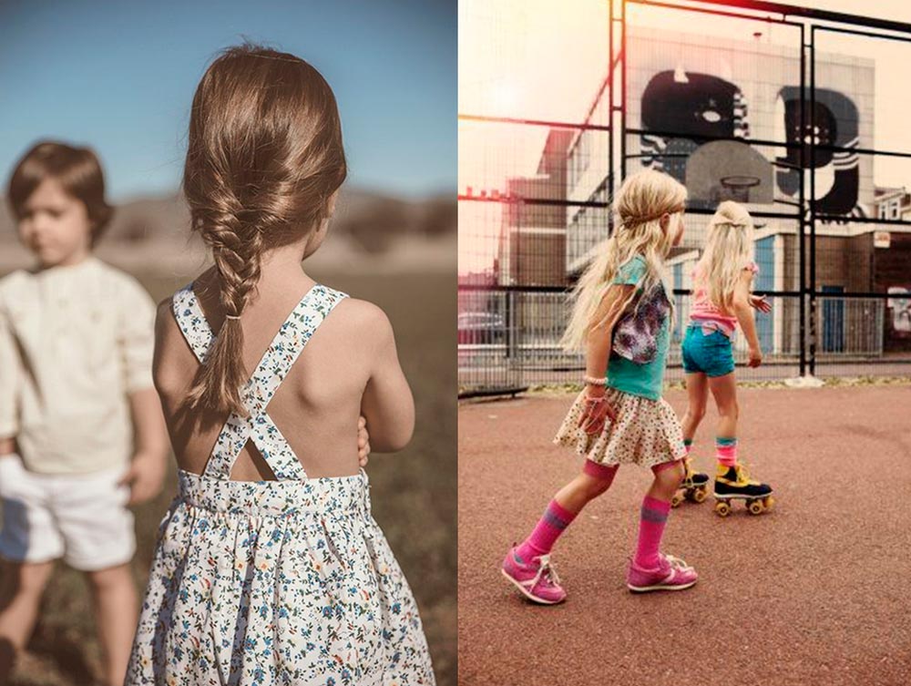 Shooting de mode pour enfants