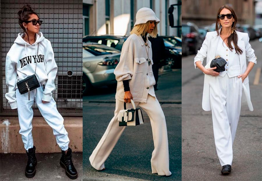 Des choses blanches dans la garde-robe