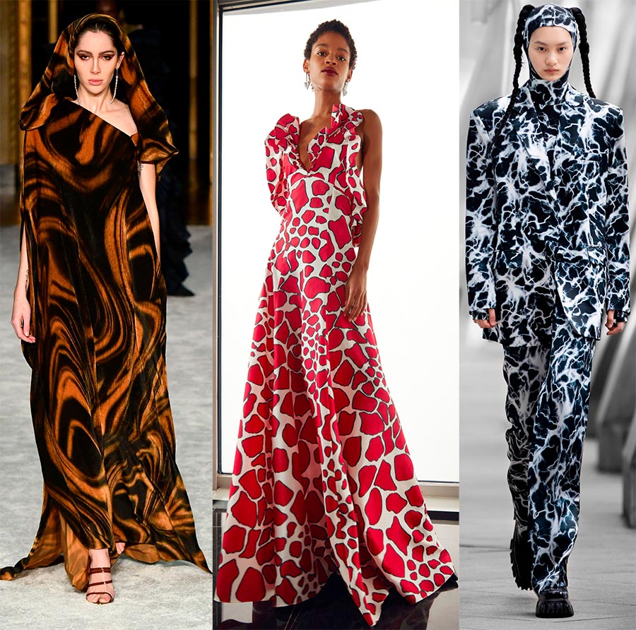 Impressions de mode sur les vêtements