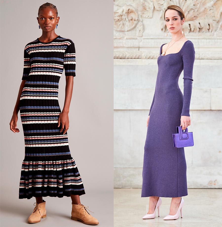 Robes longues en tricot
