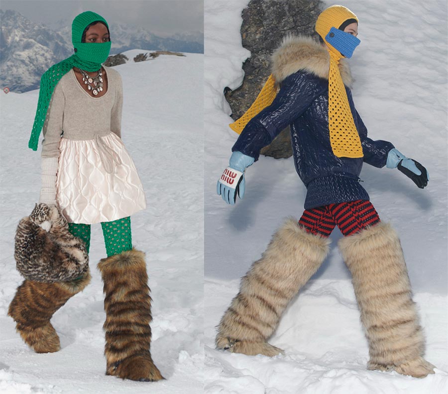 Bottes en fourrure bottes hautes en fourrure