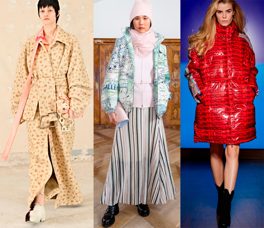 Doudounes avec imprimé